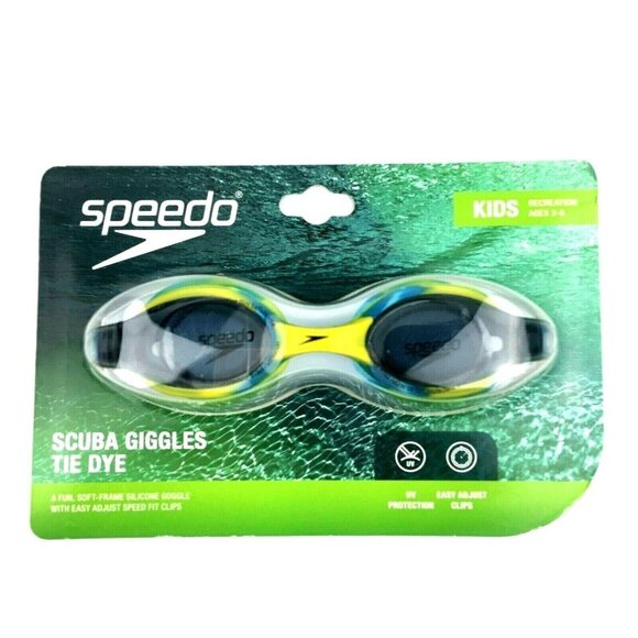 Speedo Other - Speedo Kids Scuba Goggle UV Protection Recreation Ages 3-8 Tie Dye Blue 464